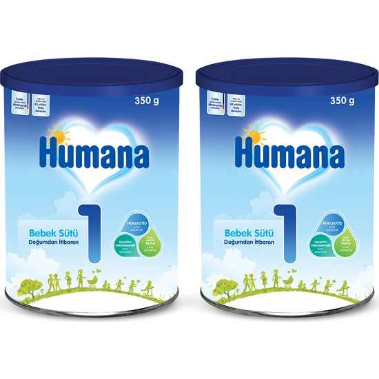 Humana 1 Bebek Maması Metal Kutu 350 gr x 2 Adet Fiyatı