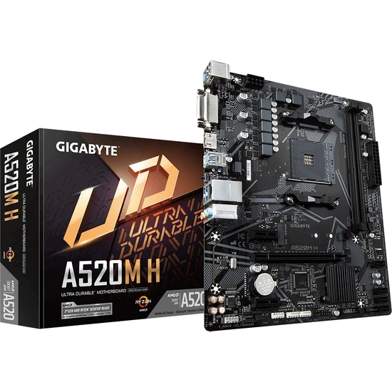 Gigabyte GA-A520M-H AMD A520 2133 MHz DDR4 Soket AM4 mATX Anakart