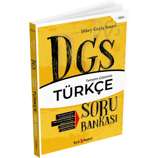 Tercih Akademi Dgs Türkçe Soru Bankası - Tamamı Çözümlü
