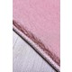 Konfor Pembe Peluş Tavşan Tüyü Kaymaz Taban Post Halı 80 x 150 cm