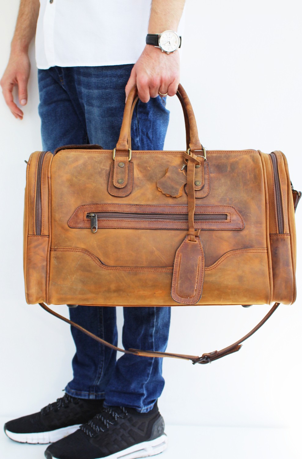 Lydos Bag Felix Retro Deri Seyahat Çantası