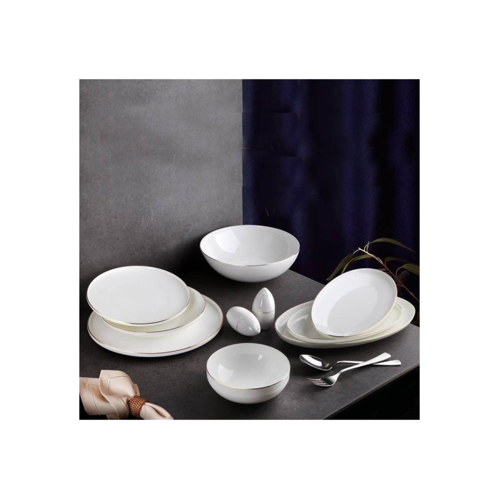 Aryıldız Bone China 54 Parça Gold Yemek Takımı