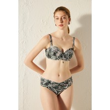 Ciamis Çiçek Desenli Twist Bikini Altı