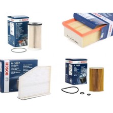 Bosch Audi A3 1.6 Tdı Cay Bakım Filtre Seti Bosch Marka 03L115562-1K0819644A-1K0129620D-3C0127434
