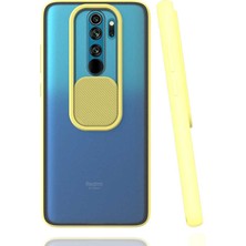 Xiaomi Redmi Note 8 Pro Kapaklı Kamera Koruyuculu Silikon Kılıf Lensi Kapak