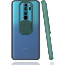 Xiaomi Redmi Note 8 Pro Kapaklı Kamera Koruyuculu Silikon Kılıf Lensi Kapak