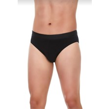 Yıldız 66 Erkek Siyah Modal Kemerli Slip 10 Adet