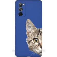 Printify Samsung Galaxy S20 Fe Uyumlu Lansman Kılıf Catface Tasarımlı Içi Kadife Kapak