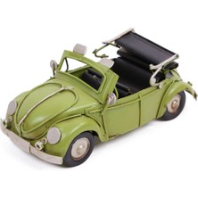 Tekinhediyelik Volkswagen Beetle Classic Cambrio Dekoratif Metal Araba Üstü Açık