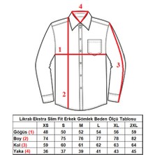 Dicotto Lacivert Ekstra Dar Kesim Likralı Esnek Micro Kumaş Kol Düğmeli Slim Fit Erkek Gömlek - 195-12