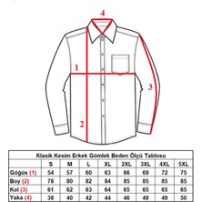 Dicotto Indigo Büyük Beden Rahat Kesim Cepli Uzun Kol Regular Fit Erkek Gömlek  - 150-15