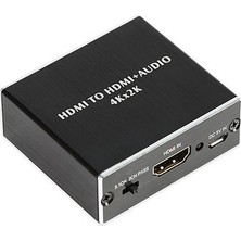 Hdmı to Hdmı Audio Optik 3D 4K Ve 2K Metal Hdmı Ses Ayırıcı