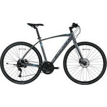 Bisan Trx 8600 Altus 27 Vites Hd Trekking Bisiklet Metalik Gri - Mavi 52CM