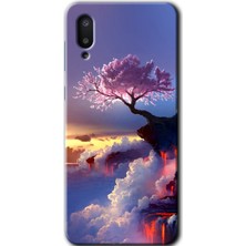 Gramaphone Galaxy A02 Kılıf Hd Desen Baskılı Arka Kapak - Wash Red Wall