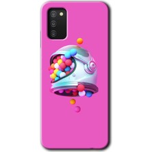 Gramaphone Galaxy A02S Kılıf Hd Desen Baskılı Arka Kapak - Uzay Başlığı