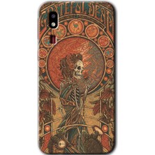 Galaxy A2 Core Kılıf Hd Desen Baskılı Arka Kapak - İskelet Aşk