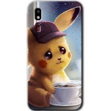 Gramaphone Galaxy A2 Core Kılıf Hd Desen Baskılı Arka Kapak - Üzgün Pikaçu