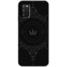 Gramaphone Galaxy A03S Kılıf Hd Desen Baskılı Arka Kapak - Siyah Mandala 1