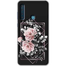 Gramaphone Galaxy A9 2018 Kılıf Hd Desen Baskılı Arka Kapak - Retro Çiçek 1