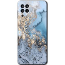 Gramaphone Galaxy A22 Kılıf Hd Desen Baskılı Arka Kapak - Eski Mermer