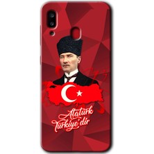 Gramaphone Galaxy A30 Kılıf Hd Desen Baskılı Arka Kapak - Atatürkiye
