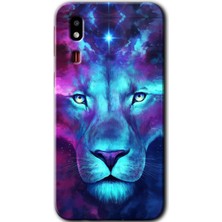 Gramaphone Galaxy A2 Core Kılıf Hd Desen Baskılı Arka Kapak - Neon Lion
