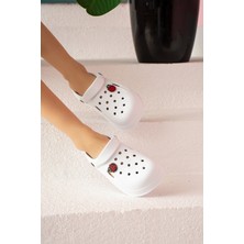 Pembe Potin Uğur Böceği Eva Comfort Taban Günlük&plaj Kadın Sandalet DNZ95