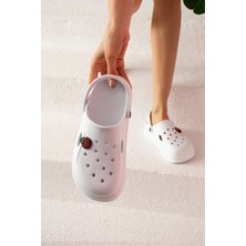 Pembe Potin Uğur Böceği Eva Comfort Taban Günlük&plaj Kadın Sandalet DNZ95