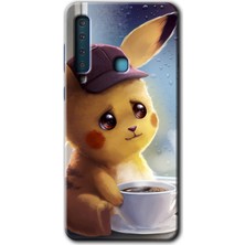 Gramaphone Galaxy A9 2018 Kılıf Hd Desen Baskılı Arka Kapak - Üzgün Pikaçu