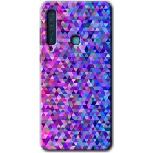 Gramaphone Galaxy A9 2018 Kılıf Hd Desen Baskılı Arka Kapak - Pixel Mozaik