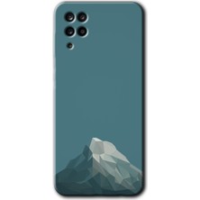 Gramaphone Galaxy A12 Kılıf Hd Desen Baskılı Arka Kapak - Alone Mountain