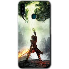 Gramaphone Galaxy A20S Kılıf Hd Desen Baskılı Arka Kapak - Dragon Hunter