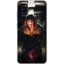Gramaphone Galaxy A31 Kılıf Hd Desen Baskılı Arka Kapak - V For Fire