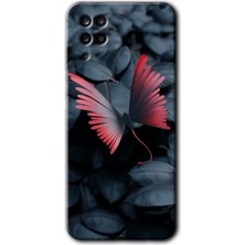 Gramaphone Galaxy A12 Kılıf Hd Desen Baskılı Arka Kapak - Dark Butterfly