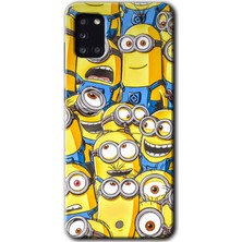 Gramaphone Galaxy A31 Kılıf Hd Desen Baskılı Arka Kapak - Minion Ordusu