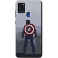 Gramaphone Galaxy A21S Kılıf Hd Desen Baskılı Arka Kapak - Captain Avenger