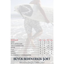Miami Beach Lacivert Büyük Beden Su Itici Özellikli Düz Renk Basic Erkek Plaj Deniz Şort Mayo - 2204-LACIVERT