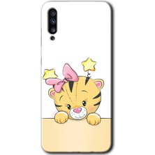 Gramaphone Galaxy A50 Kılıf Hd Desen Baskılı Arka Kapak - Sevimli Kedi