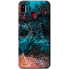 Gramaphone Galaxy A30 Kılıf Hd Desen Baskılı Arka Kapak - Liquid Colorfull