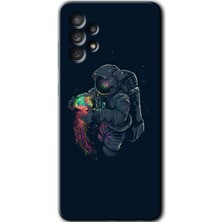 Gramaphone Galaxy A53 Kılıf Hd Desen Baskılı Arka Kapak - Astronot Kıyafeti