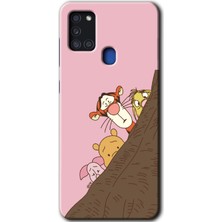 Gramaphone Galaxy A21S Kılıf Hd Desen Baskılı Arka Kapak - Winnie The Pooh