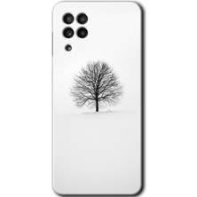 Gramaphone Galaxy A22 Kılıf Hd Desen Baskılı Arka Kapak - Alone Tree