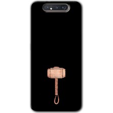 Gramaphone Galaxy A80 Kılıf Hd Desen Baskılı Arka Kapak - Thor Çekiç