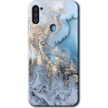 Gramaphone Galaxy M11 Kılıf Hd Desen Baskılı Arka Kapak - Eski Mermer