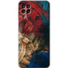 Gramaphone Galaxy M22 Kılıf Hd Desen Baskılı Arka Kapak - Karma Boyalar