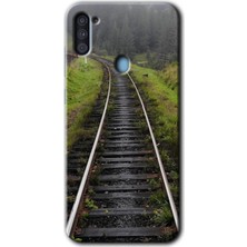 Gramaphone Galaxy M11 Kılıf Hd Desen Baskılı Arka Kapak - Tren Yolu