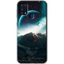 Gramaphone Galaxy M31 Kılıf Hd Desen Baskılı Arka Kapak - Uzay Gökyüzü