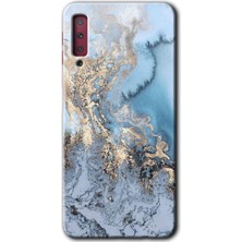 Gramaphone Galaxy A7 2018 Kılıf Hd Desen Baskılı Arka Kapak - Eski Mermer