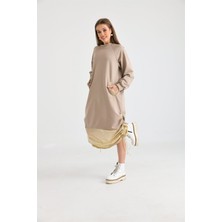 Ftz Women Kadın İki İp Elbise Beige 30254