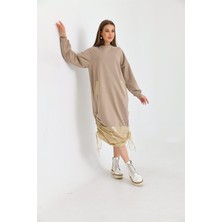Ftz Women Kadın İki İp Elbise Beige 30254